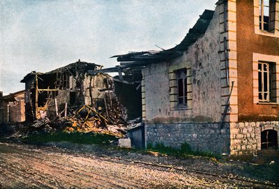 The Destroyed Village of Dombasle-en-Argonne West of Verdun by Jules Gervais Courtellemont